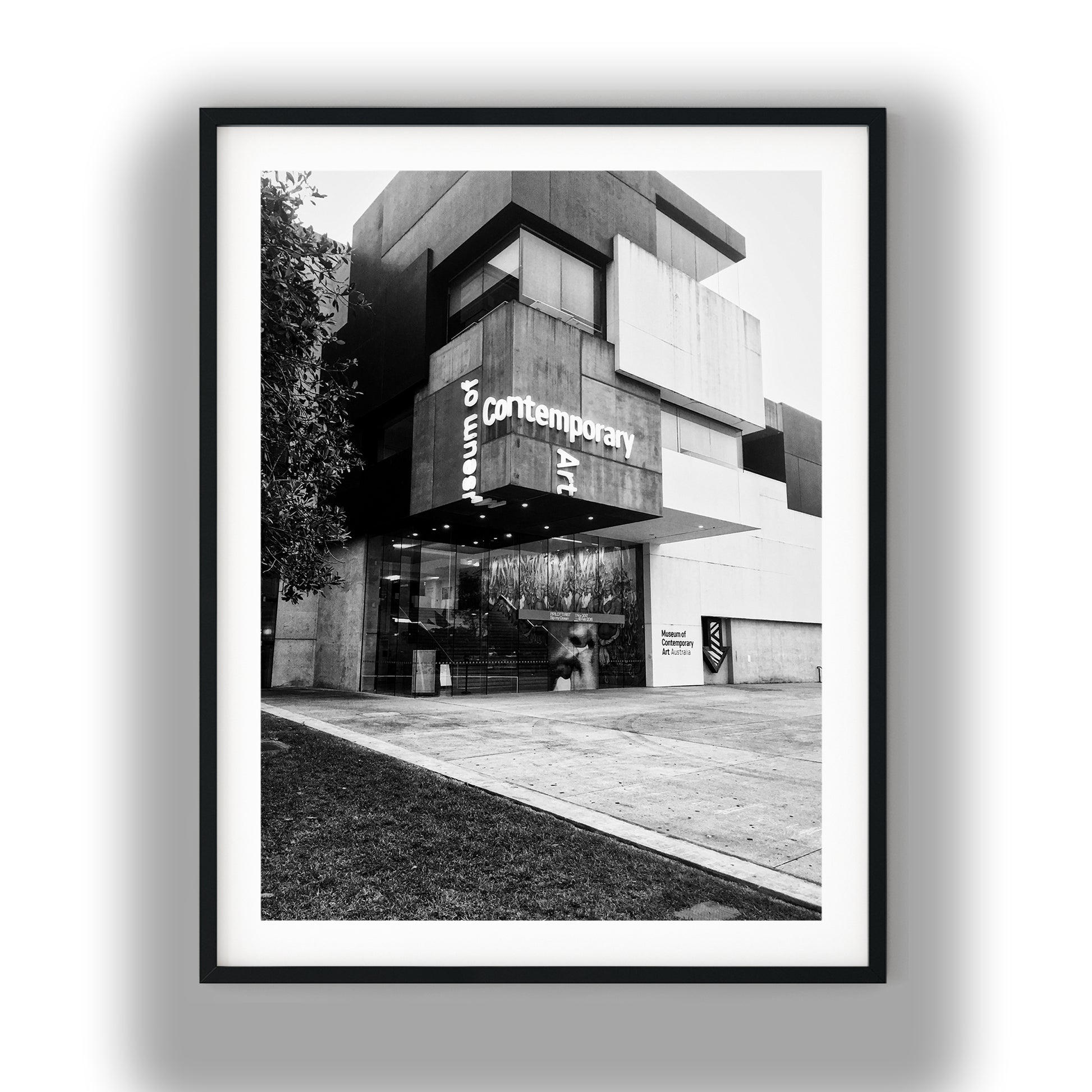 Museum of Contemporary Art Sydney Black and White Print