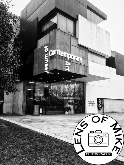 Museum of Contemporary Art Sydney Black and White Print